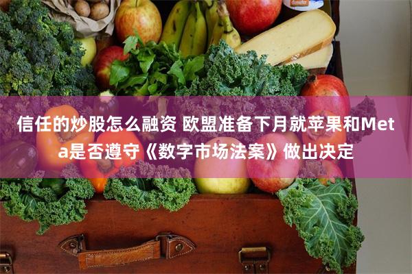 信任的炒股怎么融资 欧盟准备下月就苹果和Meta是否遵守《数字市场法案》做出决定