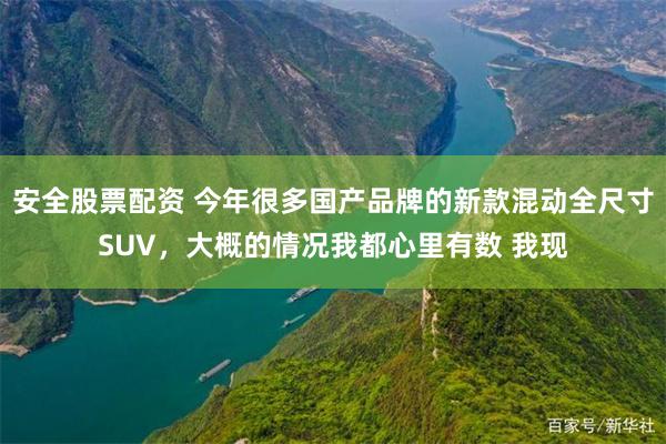 安全股票配资 今年很多国产品牌的新款混动全尺寸SUV，大概的情况我都心里有数 我现