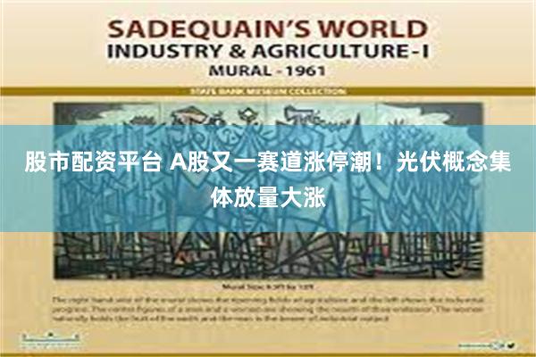 股市配资平台 A股又一赛道涨停潮！光伏概念集体放量大涨